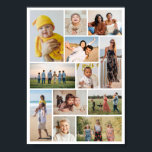 Create Your Own 12 Photo Collage Poster<br><div class="desc">Create your own 12 Photo Collage for Christmas, Birthdays, Weddings, Anniversaries, Graduations, Father's Day, Mother's Day or any other Special Occasion, with our easy-to-use design tool. Add your favourite photos of friends, family, vacations, hobbies and pets and you'll have a stunning, one-of-a-kind photo collage. Our custom photo collage is perfect...</div>