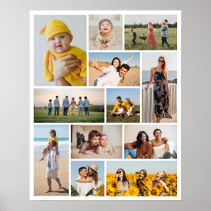 Create Your Own 12 Photo Collage Poster