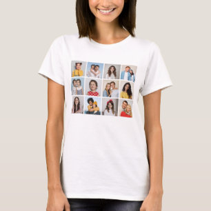 Create Your Own 12 Photo Collage T-Shirt