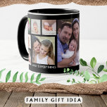 Create Your Own 13 Family Photo Collage Black   Mug<br><div class="desc">Unique photo collage mug to personalise with 13 photographs. Add your family name, year to make it exclusive.The 'family is everything' quote makes it  a special keepsake gift for holidays and special occasions.</div>