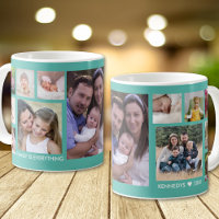 Create Your Own 13 Family Photo Collage Teal