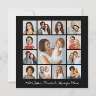 Create Your Own 13 Photo Collage Add Your Greeting Card