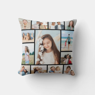 Create Your Own 13 Photo Collage Cushion