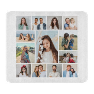 Create Your Own 13 Photo Collage Cutting Board