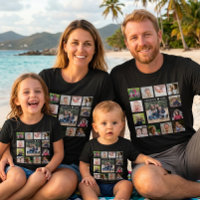 Create Your Own 13 Photo Collage Family Name Text