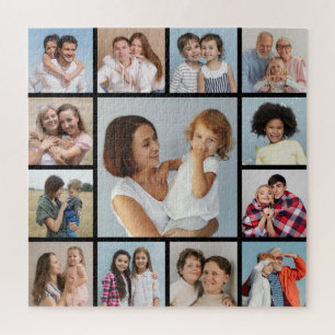 Create Your Own 13 Photo Collage Jigsaw Puzzle