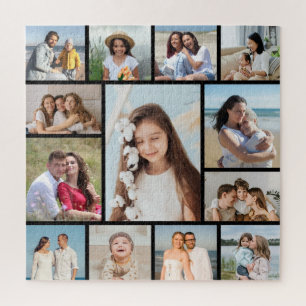Create Your Own 13 Photo Collage Jigsaw Puzzle