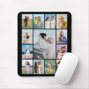 Create Your Own 13 Photo Collage Mouse Mat