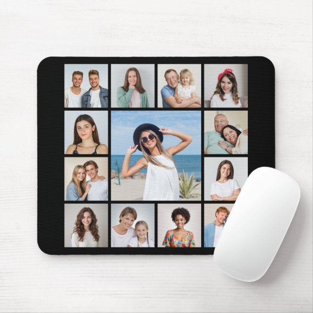 Create Your Own 13 Photo Collage Mouse Pad (With Mouse)