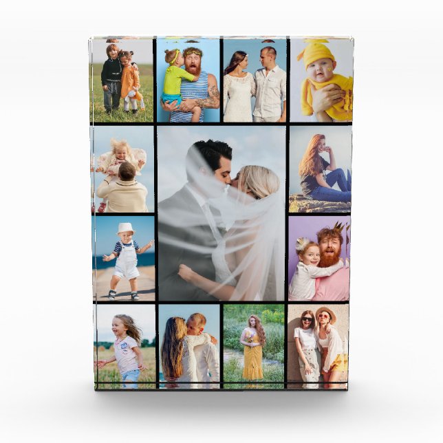 Create Your Own 13 Photo Collage Photo Block (Front)