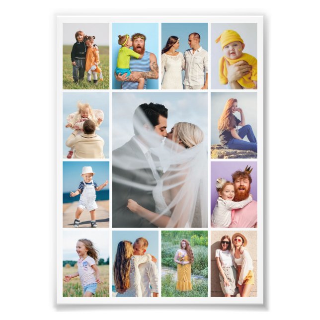 Create Your Own 13 Photo Collage Photo Enlargement (Front)