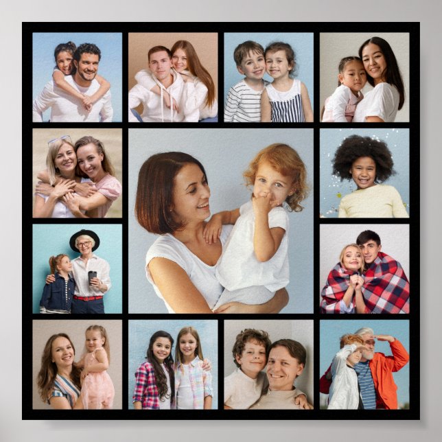 Create Your Own 13 Photo Collage  Poster (Front)
