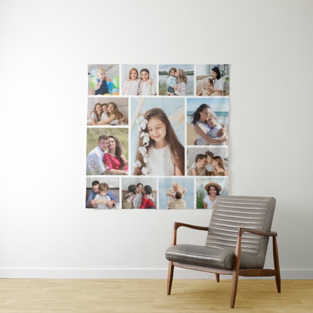 Create Your Own 13 Photo Collage Tapestry (In Situ)