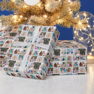 Create Your Own 13 Photo Collage Wrapping Paper