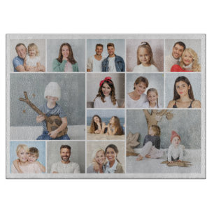 Create Your Own 14 Photo Collage Cutting Board