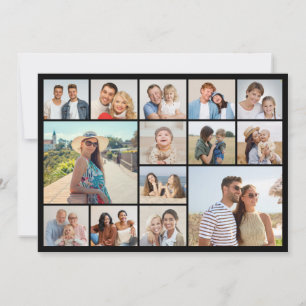 Create Your Own 14 Photo Collage Holiday Card