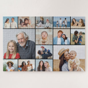 Create Your Own 14 Photo Collage Jigsaw Puzzle