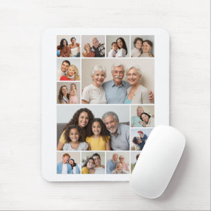 Create Your Own 14 Photo Collage Mouse Mat