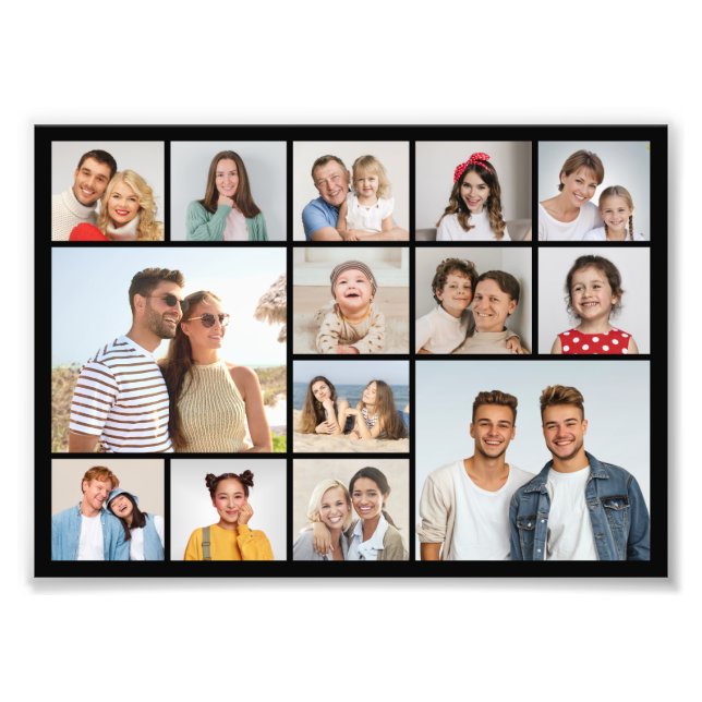 Create Your Own 14 Photo Collage Photo Enlargement (Front)
