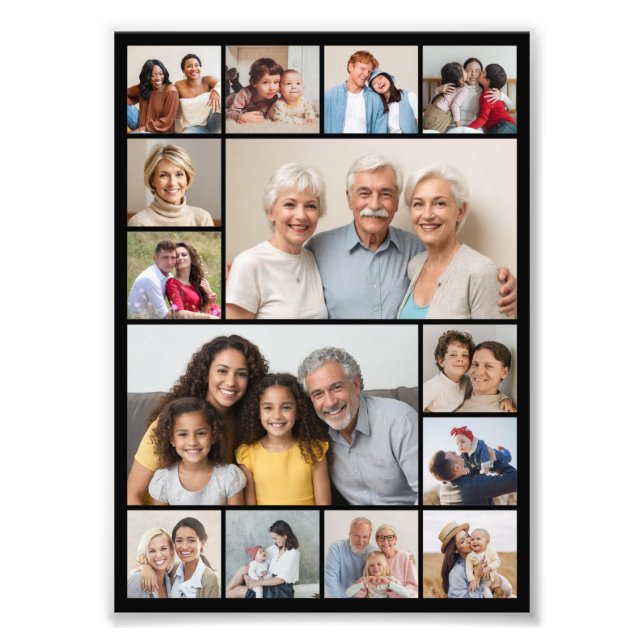 Create Your Own 14 Photo Collage Photo Enlargement (Front)