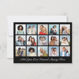 Create Your Own 15 Photo Collage Add Your Greeting Card