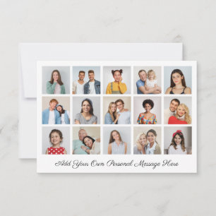 Create Your Own 15 Photo Collage Add Your Greeting Card