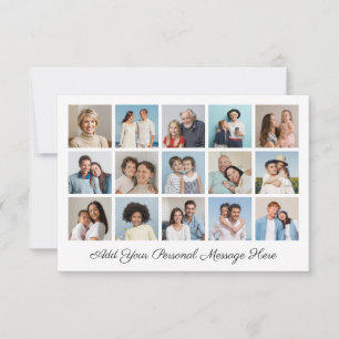 Create Your Own 15 Photo Collage Add Your Greeting Card