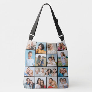 Create Your Own 15 Photo Collage  Crossbody Bag
