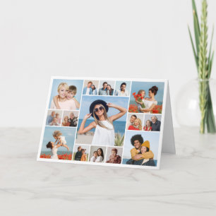 Create Your Own 15 Photo Collage Greeting Card