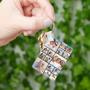 Create Your Own 15 Photo Collage Key Ring