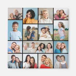 Create Your Own 15 Photo Collage Magnet