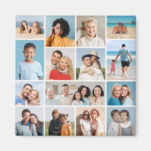 Create Your Own 15 Photo Collage Magnet