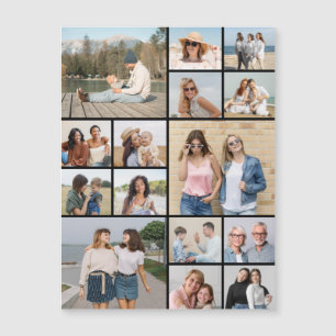 Create Your Own 15 Photo Collage Magnetic Card
