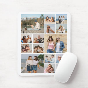 Create Your Own 15 Photo Collage Mouse Mat