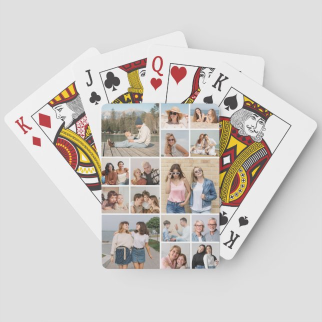 Create Your Own 15 Photo Collage Playing Cards (Back)