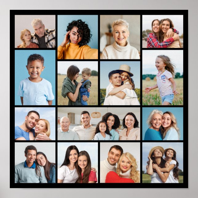 Create Your Own 15 Photo Collage Poster (Front)