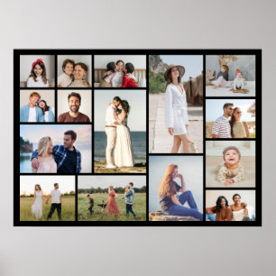 Create Your Own 15 Photo Collage Poster