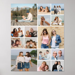 Create Your Own 15 Photo Collage Poster