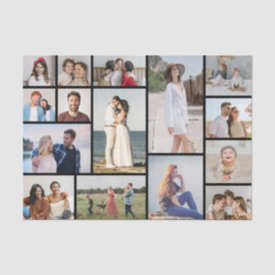 Create Your Own 15 Photo Collage Tissue Paper