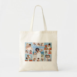 Create Your Own 15 Photo Collage  Tote Bag