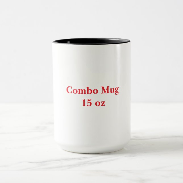 Create Your Own 15oz Combo Two Tone Coffee Mug (Center)