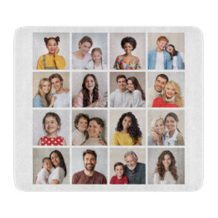 Create Your Own 16 Photo Collage Cutting Board