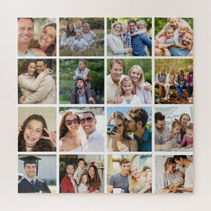 Create your Own 16 Photo Collage Jigsaw Puzzle