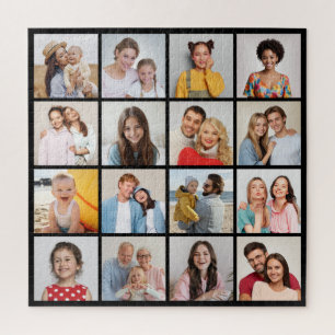 Create Your Own 16 Photo Collage Jigsaw Puzzle