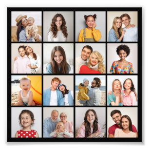 Create Your Own 16 Photo Collage Photo Enlargement