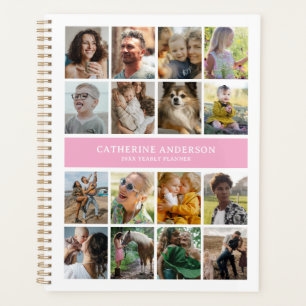 Create Your Own 16 Photo Collage Pink Planner