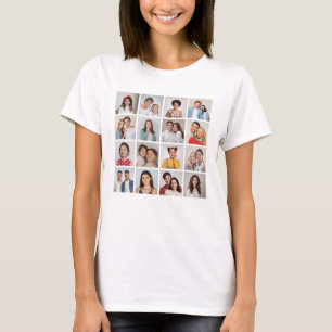 Create Your Own 16 Photo Collage Women's T-Shirt