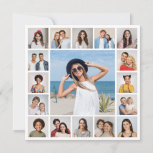 Create Your Own 17 Photo Collage Card