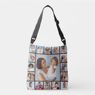 Create Your Own 17 Photo Collage Crossbody Bag