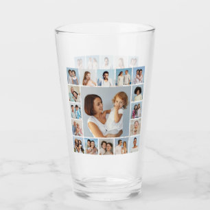 Create Your Own 17 Photo Collage Glass